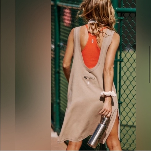 FP Movement by Free People Dresses & Skirts - Free‎ People FP Movement Mocha latte tan Hot Shot Tunic Tank Dress size XS new
